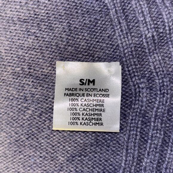 Johnstons of Elgin Shaw Sz S Cashmere Open Front Cardigan Lilac Purple Sweater - Picture 4 of 8